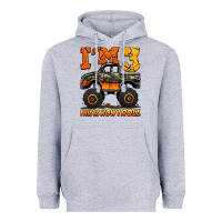 Heather Grey i'm three this is how i roll monster truck birthday Heavyweight Hoodie - Jasminsmagicworld