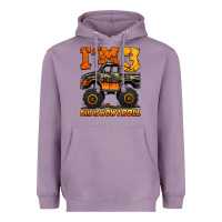 Lavender i'm three this is how i roll monster truck birthday Heavyweight Hoodie - Jasminsmagicworld