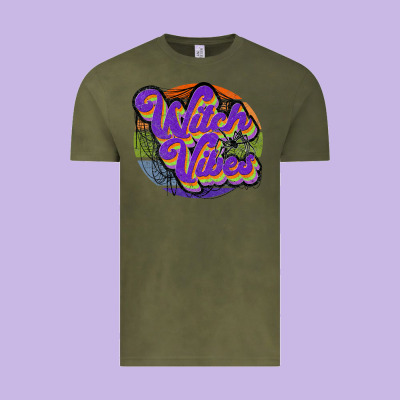 Witch Vibes Vintage Tee Designed By Jahusdesignshop