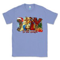 Colony Blue Joy To The World Classic Tee - CowhideDigitalArt
