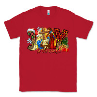 Red Joy To The World Classic Tee - CowhideDigitalArt