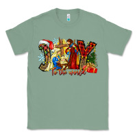 Sage Joy To The World Classic Tee - CowhideDigitalArt