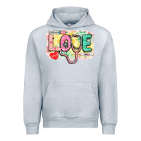 Heather Grey Love Nursing leopard Urban Hoodie - CowGirlArtShop