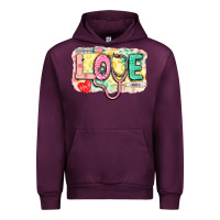 Mauve Wine Love Nursing leopard Urban Hoodie - CowGirlArtShop