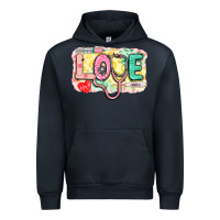 Navy Love Nursing leopard Urban Hoodie - CowGirlArtShop