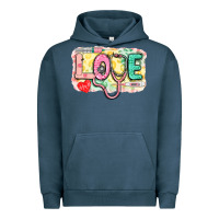 Pigment Midnight Navy Love Nursing leopard Urban Hoodie - CowGirlArtShop