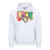 White Love Nursing leopard Urban Hoodie - CowGirlArtShop
