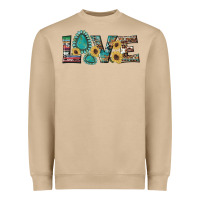Mushroom western gemstone sunflowers serape leopard turquoise love Heavyweight Sweatshirt - Artiststas