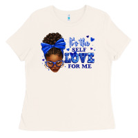 Bone sorority colors it's the self love for me afro wom Ladies Tee - texasbilliewilder