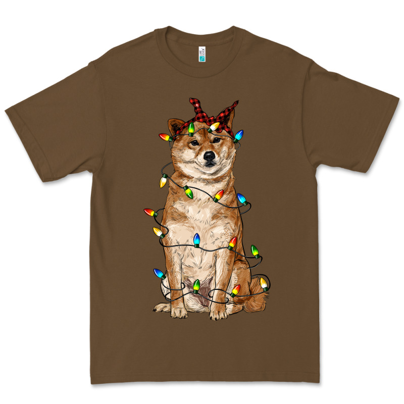 Christmas Lights Shiba Inu Premium Tee by RanaPortraitStore | Teevron