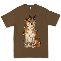 Cacao christmas lights shiba inu Premium Tee - RanaPortraitStore