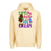 Pina Colada Life is better with ice cream Premium Hoodie - NancyCooperArtShop