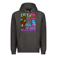 Smoke Life is better with ice cream Premium Hoodie - NancyCooperArtShop