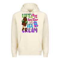 Tofu Life is better with ice cream Premium Hoodie - NancyCooperArtShop