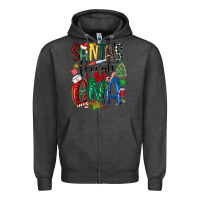 Charcoal Heather santas favorite cma nurse Zipper Hoodie - MaliasSmallBusiness