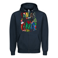Navy santas favorite cma nurse Zipper Hoodie - MaliasSmallBusiness