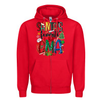 Red santas favorite cma nurse Zipper Hoodie - MaliasSmallBusiness