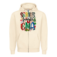 Sandshell santas favorite cma nurse Zipper Hoodie - MaliasSmallBusiness