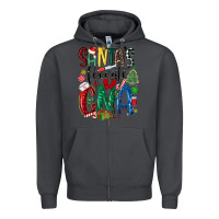 Smoke santas favorite cma nurse Zipper Hoodie - MaliasSmallBusiness