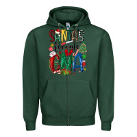 Sports Green santas favorite cma nurse Zipper Hoodie - MaliasSmallBusiness