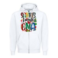 White santas favorite cma nurse Zipper Hoodie - MaliasSmallBusiness