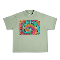Oil Green tie dye leopard cowhide glitter background Urban Heavy Tee - Artiststas