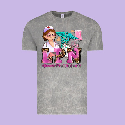 Lpn Licensed Practical Nurse Vintage Tee Designed By Adodesignshop
