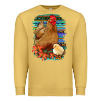 Antique Gold Chicken with Chick Premium Sweatshirt - Bettercallsaul