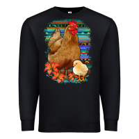 Black Chicken with Chick Premium Sweatshirt - Bettercallsaul