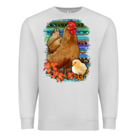 Dove Grey Chicken with Chick Premium Sweatshirt - Bettercallsaul