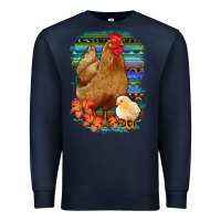 Navy Chicken with Chick Premium Sweatshirt - Bettercallsaul