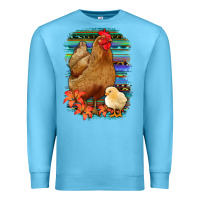 Ocean Blue Chicken with Chick Premium Sweatshirt - Bettercallsaul