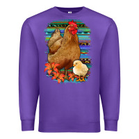 Purple Chicken with Chick Premium Sweatshirt - Bettercallsaul