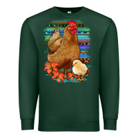 Sports Green Chicken with Chick Premium Sweatshirt - Bettercallsaul