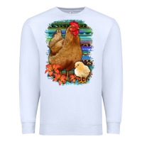 White Chicken with Chick Premium Sweatshirt - Bettercallsaul