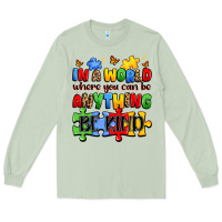 Matcha in a world where you can be anything be kind Long Sleeve Tee - JahusDesignShop