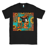 Black love autumn cow Classic Tee - Jasminsmagicworld