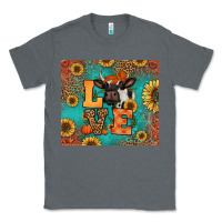 Charcoal Heather love autumn cow Classic Tee - Jasminsmagicworld
