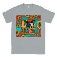 Heather Grey love autumn cow Classic Tee - Jasminsmagicworld