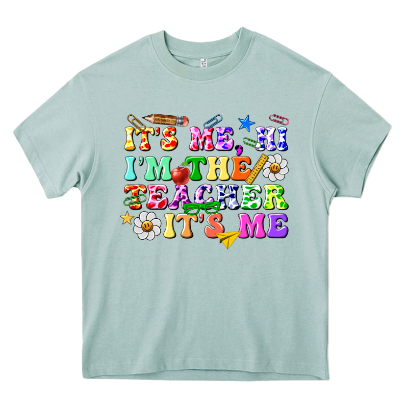 Its Me Hi Im The Teacher Its Me Heavy Core Tee by texasbilliewilder | Teevron