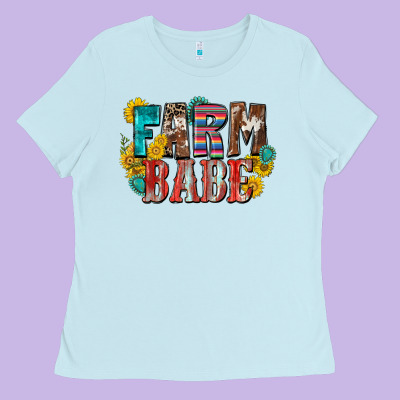 Farm Babe Ladies Tee Designed By Zillion Design Studio