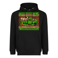 Black st Patricks farm animals truck Heavyweight Hoodie - Jasminsmagicworld