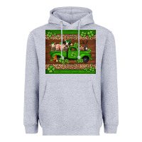 Heather Grey st Patricks farm animals truck Heavyweight Hoodie - Jasminsmagicworld