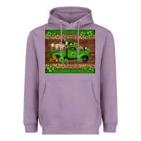 Lavender st Patricks farm animals truck Heavyweight Hoodie - Jasminsmagicworld