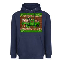 Navy st Patricks farm animals truck Heavyweight Hoodie - Jasminsmagicworld
