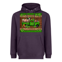 Plum st Patricks farm animals truck Heavyweight Hoodie - Jasminsmagicworld
