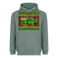 Sage st Patricks farm animals truck Heavyweight Hoodie - Jasminsmagicworld