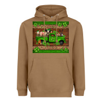 Toasted Coconut st Patricks farm animals truck Heavyweight Hoodie - Jasminsmagicworld