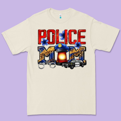 Police Mom Premium Tee Designed By Zillion Design Studio