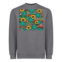 Storm western gemstone sunflowers serape cowhide glitter wooden Heavyweight Sweatshirt - Artiststas